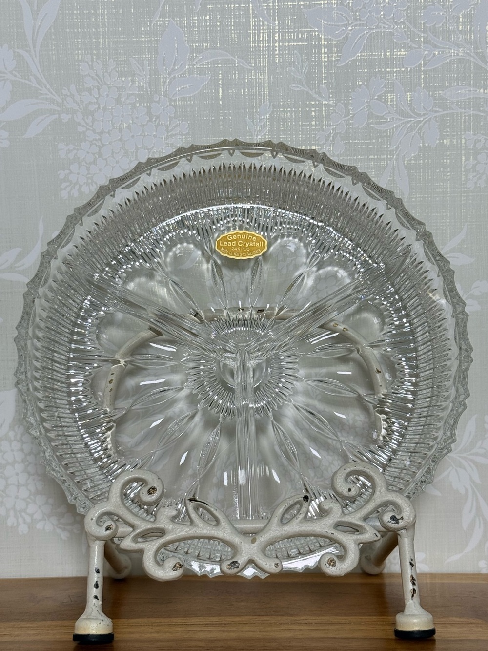 Genuine Lead Crystal Dived Dish